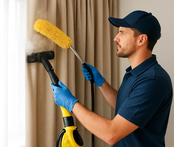 Trusted residential curtain cleaning technician Matty Curtain Cleaning cobbitty-nsw QLD