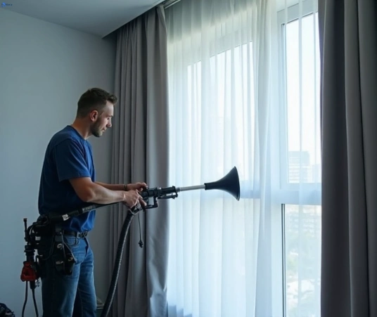 Professional commercial curtain cleaning process equipment Matty Curtain Cleaning cobbitty-nsw
